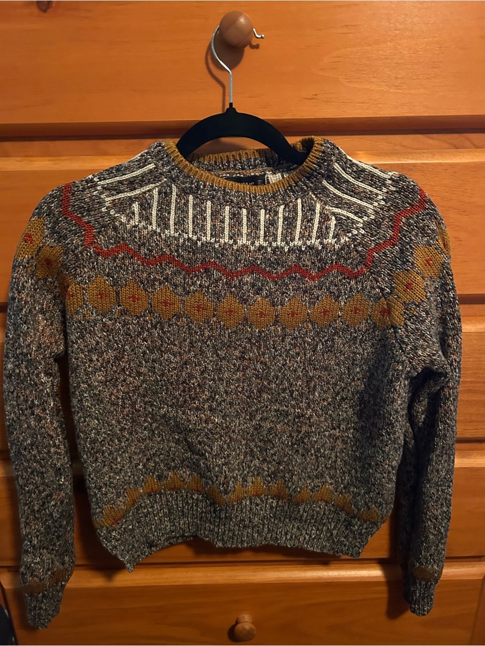 Zara Multicolor Patterned Sweater Small